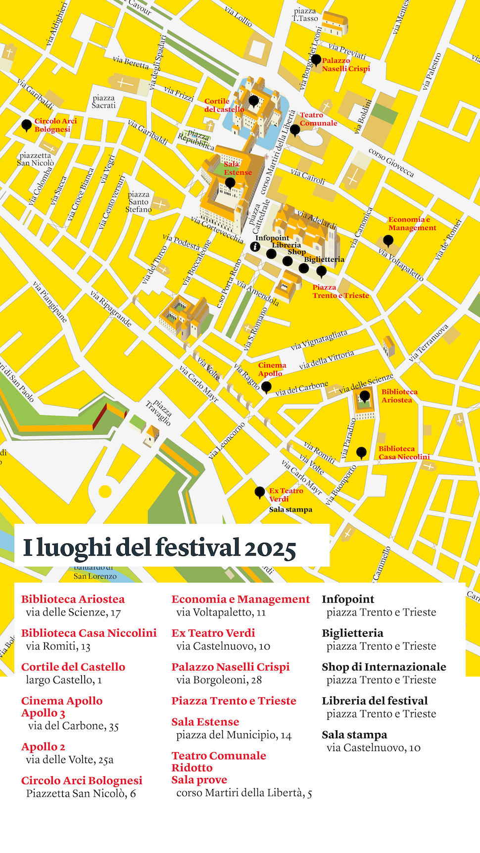 luoghi del festival